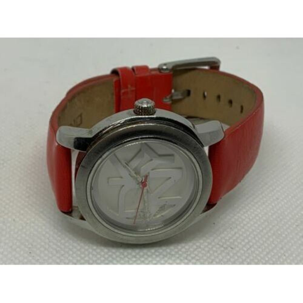 DNKY NY8804 Women's Watch Stainless Steel Case Analog Coral Leather Band B94